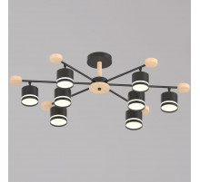 Люстра на штанге Reluce 78730-0.3-08 GX53 BK+WOOD