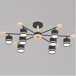 Люстра на штанге Reluce 78730-0.3-08 GX53 BK+WOOD