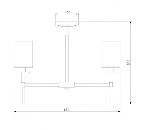 Люстра на штанге Eurosvet Brielle 60132/6 хром