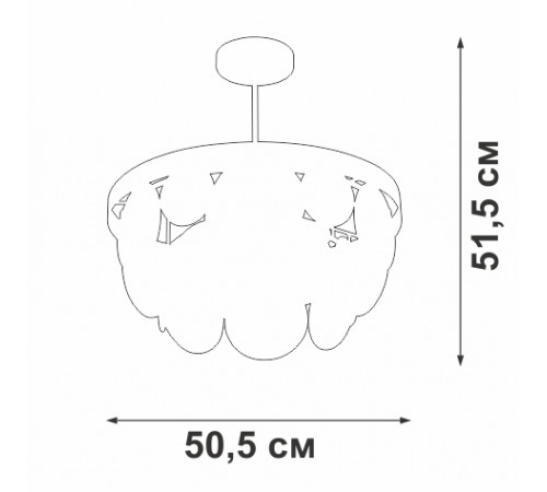 Люстра на штанге Vitaluce V5882-8/6PL Люстра на штанге Vitaluce V5882-8/6PL