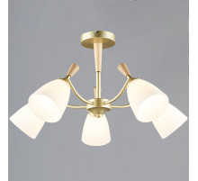 Люстра на штанге Reluce 38960-0.3-05 GD+WOOD