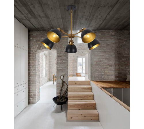 Подвесная люстра Lumina Deco Belmonti LDP D017-5 BK