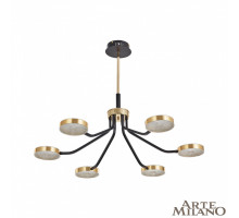 Люстра на штанге Arte Milano Ferrara 276079/6 BK/GD