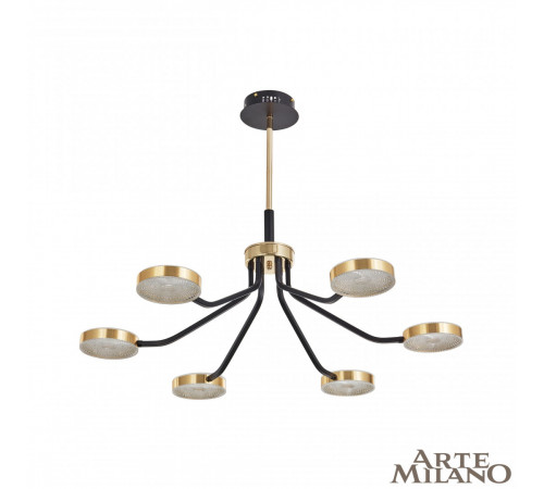 Люстра на штанге Arte Milano Ferrara 276079/6 BK/GD