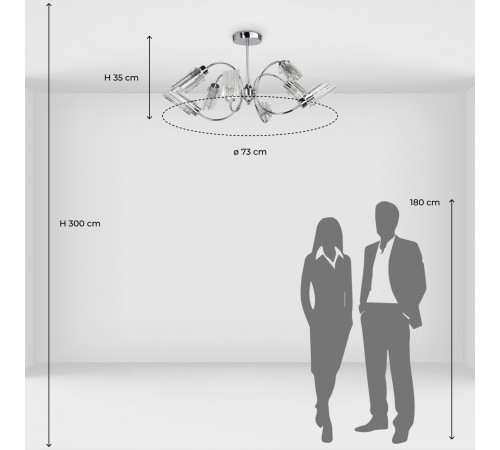 Люстра на штанге MW-Light Олимпия 106011508