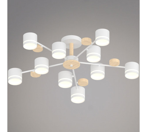 Люстра на штанге Reluce 68730-0.3-10 GX53 WH+WOOD