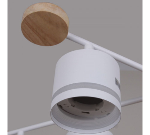 Люстра на штанге Reluce 78730-0.3-06 GX53 WH+WOOD