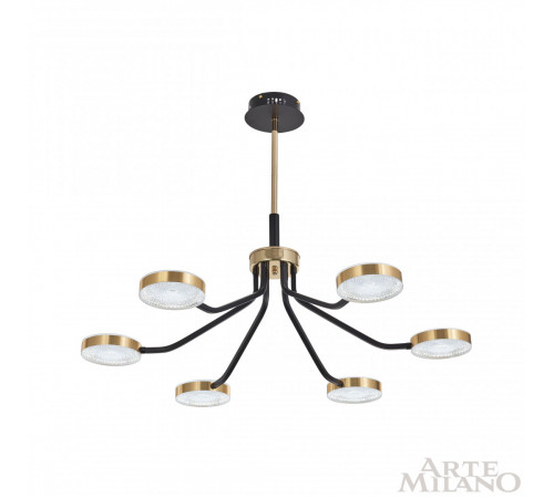 Люстра на штанге Arte Milano Ferrara 276079/6 BK/GD