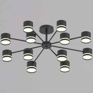 Люстра на штанге Reluce 89730-0.3-12 GX53 BK