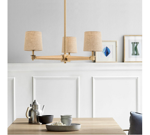 Люстра на штанге ImperiumLoft Stavra Jorgenson White/Light Wood 203578-26 Люстра на штанге ImperiumLoft Stavra Jorgenson White/Light Wood 203578-26