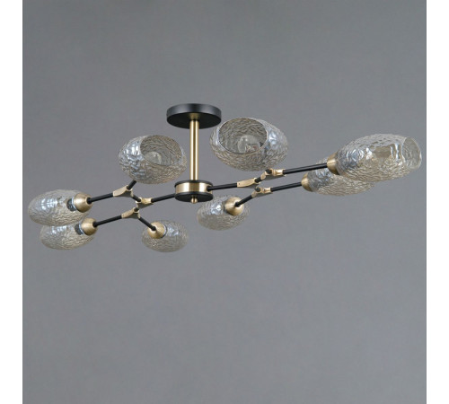 Люстра на штанге Illumico IL0272-8CSQ-25 BK AB TRENTO Люстра на штанге Illumico IL0272-8CSQ-25 BK AB TRENTO