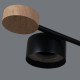 Люстра на штанге Reluce 03751-0.3-08 BK+WOOD GX53