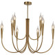 Люстра на штанге Illumico IL0441-9P-79 BRASS VASE