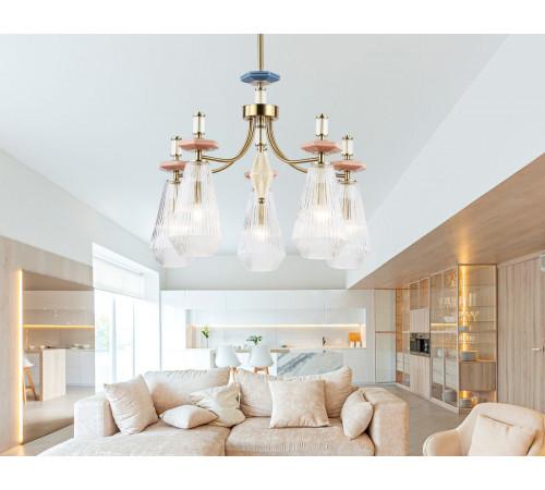 Люстра на штанге Ambrella Light High Light Ceramo Modern LH53183