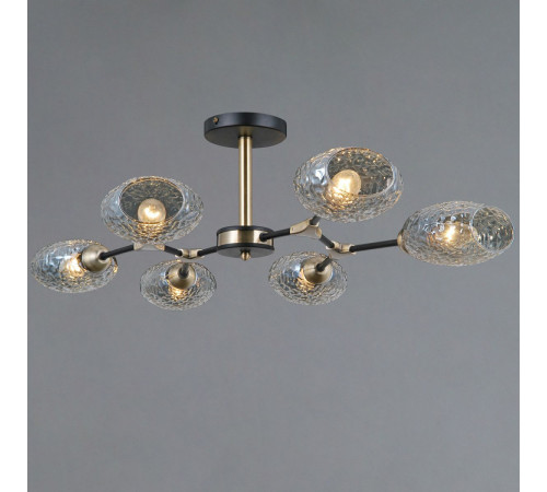 Люстра на штанге Illumico IL0272-6CSQ-25 BK AB TRENTO Люстра на штанге Illumico IL0272-6CSQ-25 BK AB TRENTO