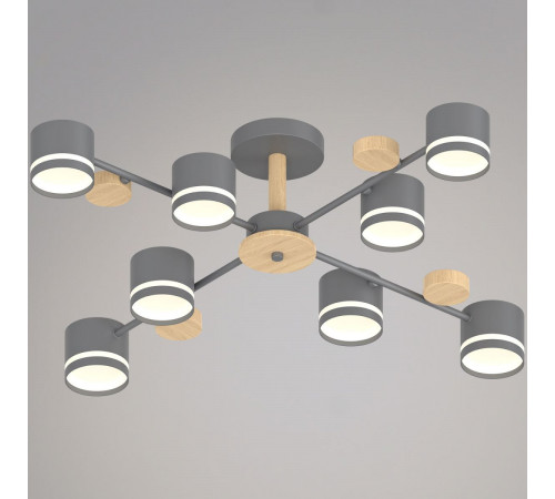 Люстра на штанге Reluce 68730-0.3-08 GX53 GREY+WOOD