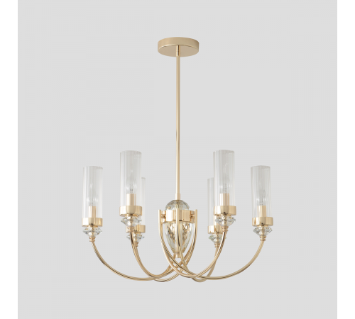 Люстра на штанге Crystal Lux SECRET SP6 GOLD