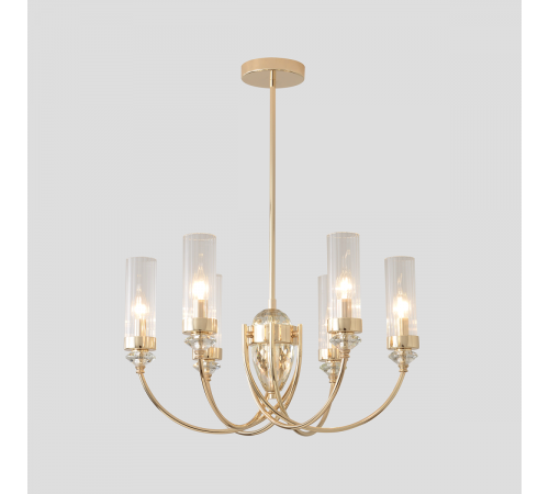 Люстра на штанге Crystal Lux SECRET SP6 GOLD