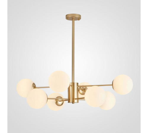 Люстра на штанге ImperiumLoft Roundi Brass 305756-23 Люстра на штанге ImperiumLoft Roundi Brass 305756-23