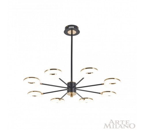 Люстра на штанге Arte Milano Ferrara 277499/8 BK/GD