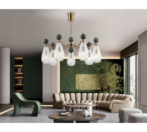 Люстра на штанге Ambrella Light High Light Ceramo Modern LH53293