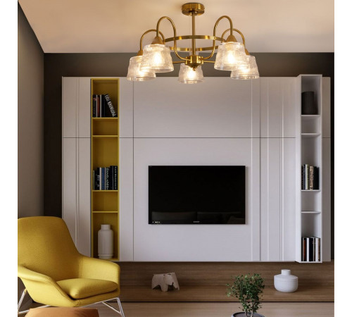 Люстра на штанге Freya Caramel FR5522PL-05BS1