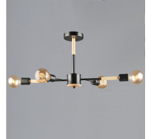 Люстра на штанге Reluce 99960-0.3-04 BK+WOOD