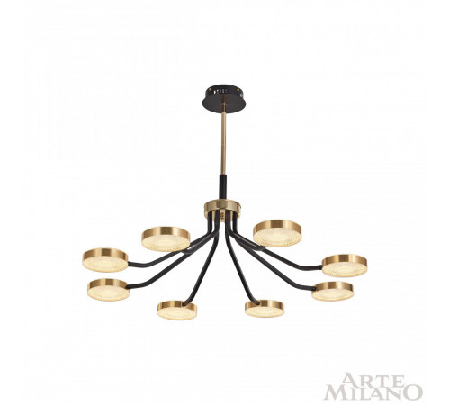 Люстра на штанге Arte Milano Ferrara 276079/8 BK/GD