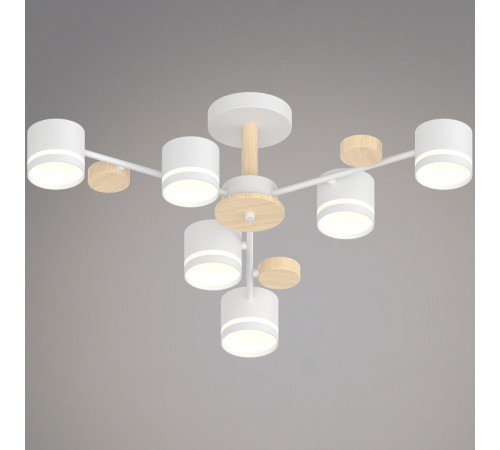 Люстра на штанге Reluce 68730-0.3-06 GX53 WH+WOOD