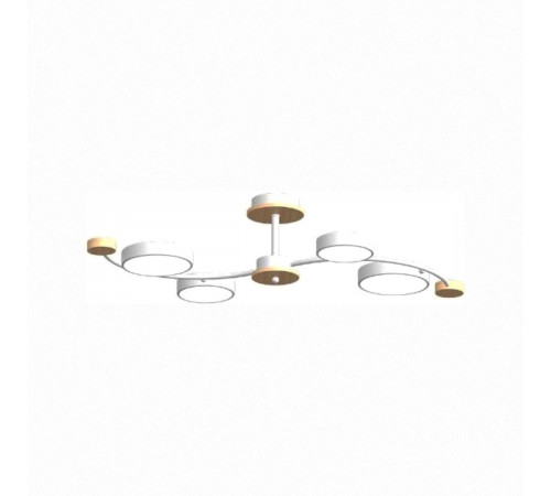 Люстра на штанге LED4U L3206-800 WH Люстра на штанге LED4U L3206-800 WH