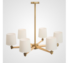 Люстра на штанге ImperiumLoft Stavra Jorgenson White/Light Wood 203575-26