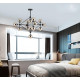 Люстра на штанге Delight Collection Modo 8916P/15 black/cognac