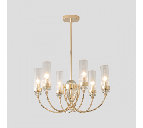 Люстра на штанге Crystal Lux SECRET SP6 GOLD