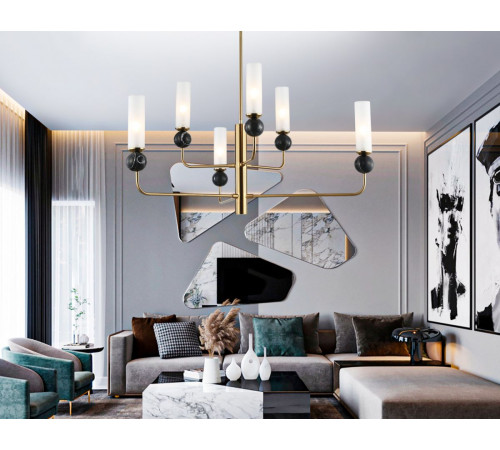 Люстра на штанге Ambrella Light High Light Ceramo Modern LH53263