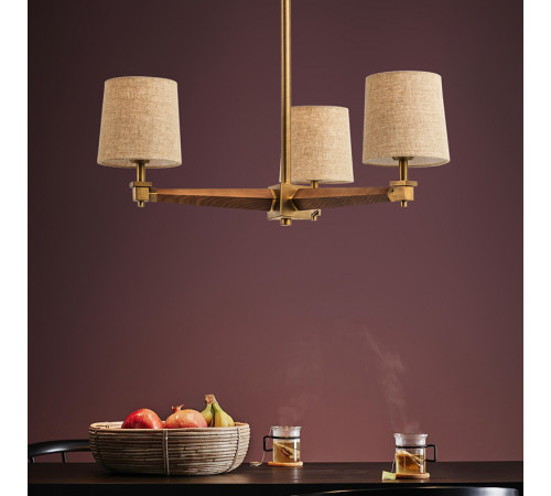 Люстра на штанге ImperiumLoft Stavra Jorgenson White/Light Wood 203578-26 Люстра на штанге ImperiumLoft Stavra Jorgenson White/Light Wood 203578-26