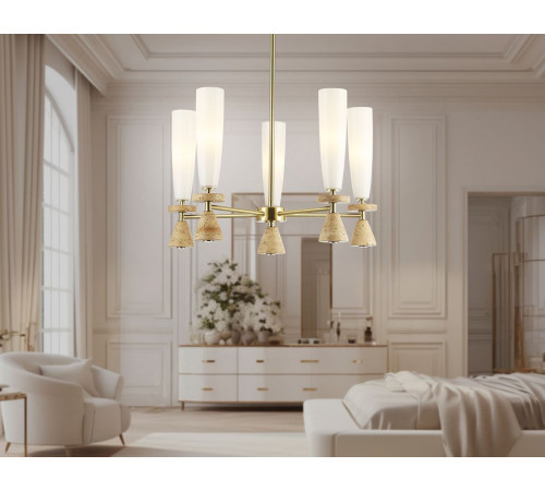 Люстра на штанге Ambrella Light High Light Ceramo Modern LH75371