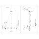 Люстра на штанге Ambrella Light High Light Ceramo Modern LH53353