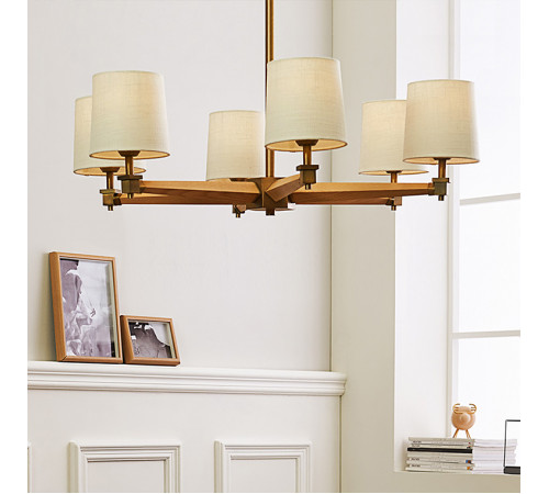Люстра на штанге ImperiumLoft Stavra Jorgenson White/Light Wood 203575-26 Люстра на штанге ImperiumLoft Stavra Jorgenson White/Light Wood 203575-26