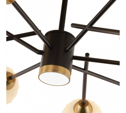 Люстра на штанге Arte Milano Neapolis 278408/8+1 BK/GD