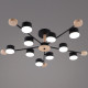 Люстра на штанге Reluce 03751-0.3-10 BK+WOOD GX53