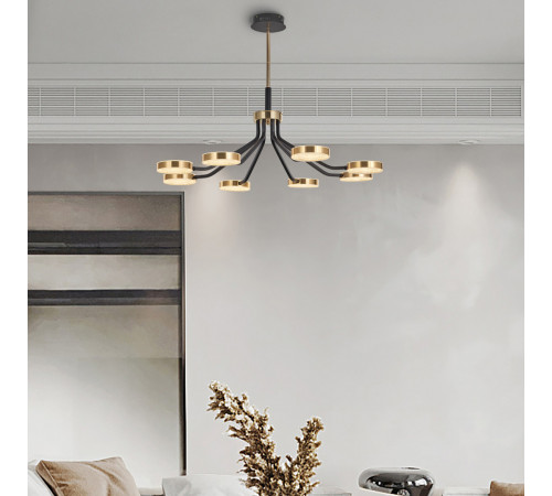 Люстра на штанге Arte Milano Ferrara 276079/8 BK/GD