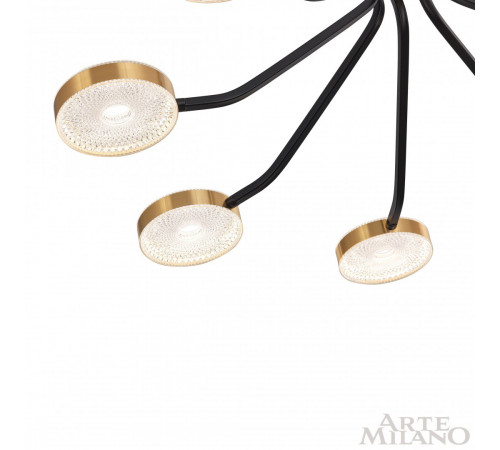Люстра на штанге Arte Milano Ferrara 276079/8 BK/GD
