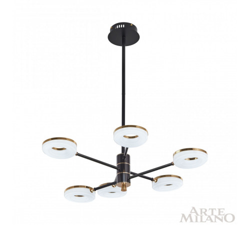 Люстра на штанге Arte Milano Ferrara 276699/6 BK/GD