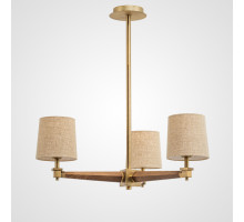 Люстра на штанге ImperiumLoft Stavra Jorgenson Beige/Dark Wood 203576-26