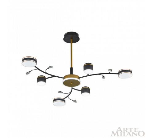 Люстра на штанге Arte Milano Ferrara 276240/6+1 BK/GD