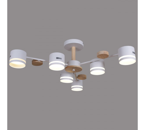 Люстра на штанге Reluce 68730-0.3-06 GX53 WH+WOOD