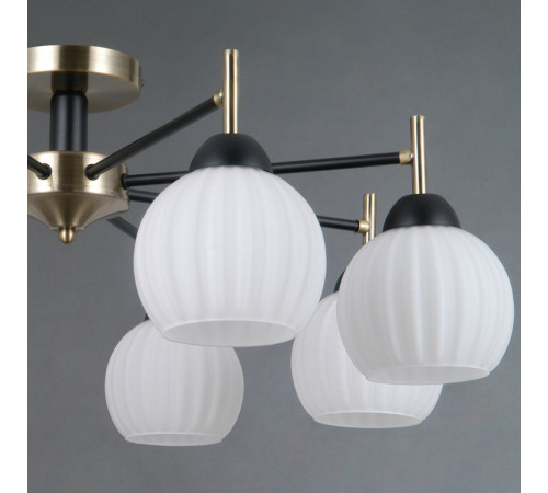 Люстра на штанге Illumico IL0579-8CSQ-25 BK AB TRENTO