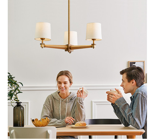 Люстра на штанге ImperiumLoft Stavra Jorgenson White/Light Wood 203578-26 Люстра на штанге ImperiumLoft Stavra Jorgenson White/Light Wood 203578-26