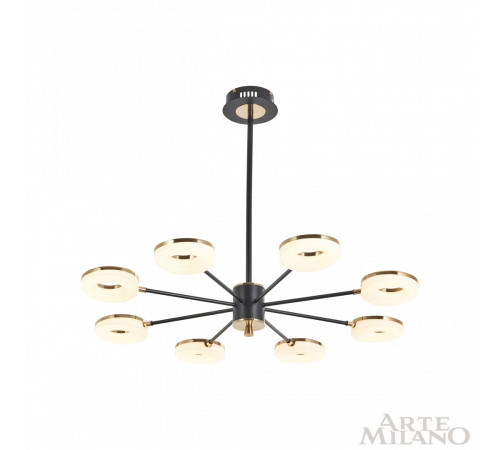 Люстра на штанге Arte Milano Ferrara 277499/8 BK/GD