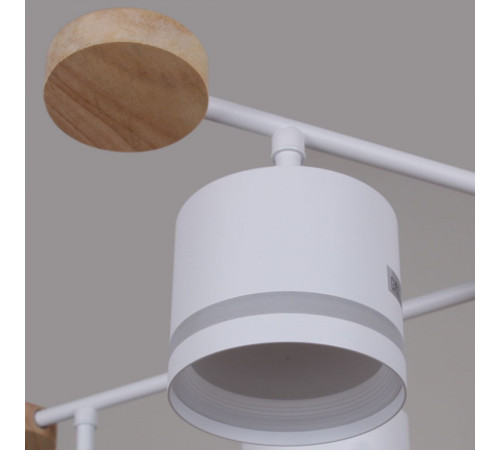 Люстра на штанге Reluce 78730-0.3-08 GX53 WH+WOOD